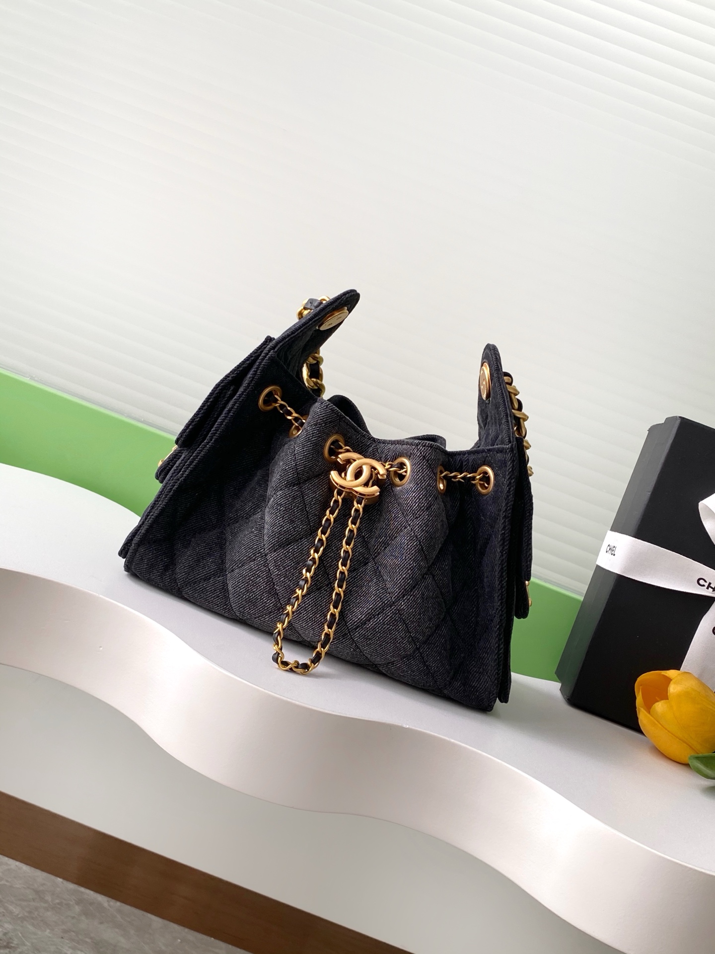 Chanel Mini Denim Hobo Bag AS5631