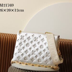 Coussin Small Handbag in Black Lambskin