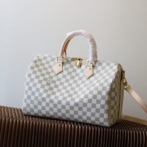Speedy 35 Handbag in Damier Azur Canvas