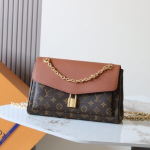 Louis Vuitton Saint-Germain PM Handbag, Black and Brown
