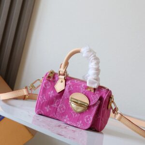 Nano Speedy Handbag in Monogram Denim