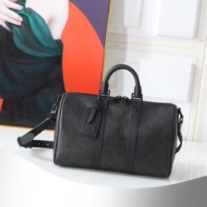 Louis Vuitton Keepall Bandouliere 35 Travel Bag M28370 Monogram Midnight