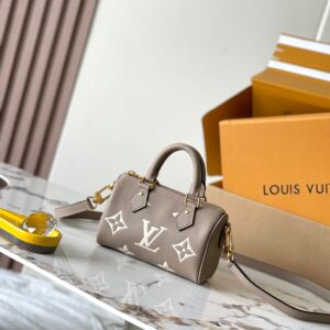 Louis Vuitton Nano Speedy Handbag M82890 in Elephant Gray