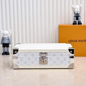 Louis Vuitton Monogram Canvas 8-Watch Storage Box, White