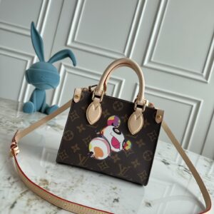 Louis Vuitton OnTheGo Monogram Panda Print Shoulder Bag