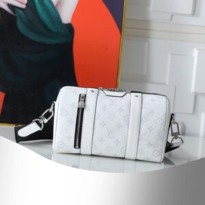 Louis Vuitton City Keepall M27644 Crossbody Bag in White Monogram