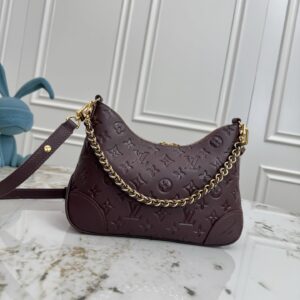 Louis Vuitton Boulogne Bag in Burgundy Monogram Empreinte Leather