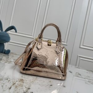 Louis Vuitton Alma BB Handbag in Copper Monogram Miroir Canvas