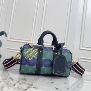 Louis Vuitton Keepall Bandouliere 25 Travel Bag in Monogram Surfin Canvas