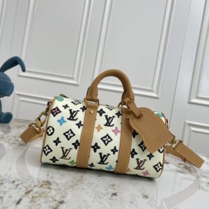 Louis Vuitton Keepall 25 Handbag – Monogram Eclipse Reverse Canvas