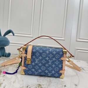 Louis Vuitton Side Trunk M27450 Denim Rendez-Vous Medium Handbag