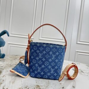Louis Vuitton All In BB Denim Bucket Bag, M27626 / 28107