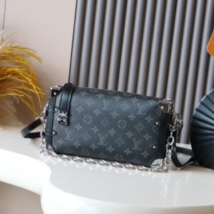 Louis Vuitton Side Trunk East West Crossbody Bag in Monogram Eclipse Canvas