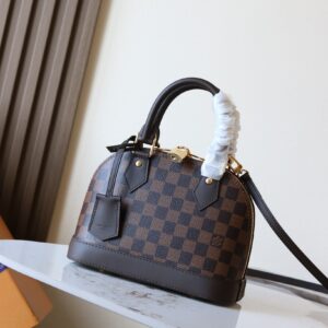 Alma BB Handbag in Damier Ebene Canvas