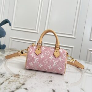 Louis Vuitton Nano Speedy Monogram Denim Crossbody Bag