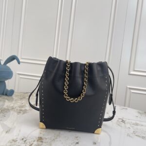 Louis Vuitton Noé Trunk Monogram Reverse Leather-Trimmed Crossbody Bag