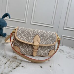 Diane Monogram Denim Crossbody Bag