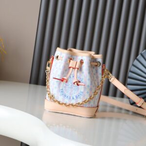 Louis Vuitton Nano Noé LV Stamp Canvas Crossbody Bag