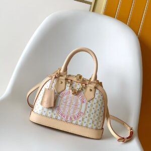 Louis Vuitton Alma BB Stamp Monogram Bag in Beige