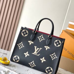 Louis Vuitton Onthego MM Tote Bag in Black