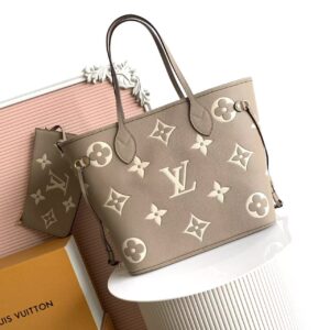 Louis Vuitton Neverfull MM Tote Bag in Monogram Empreinte Leather