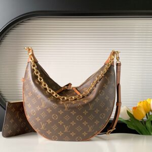 Large Moon Leather Handbag