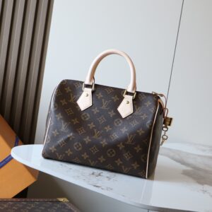 Louis Vuitton Speedy Handbag M41109 in Blue Damier Canvas