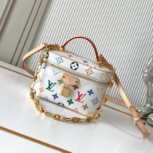 Louis Vuitton Vanity Pouch M13662 White Multicolor Monogram