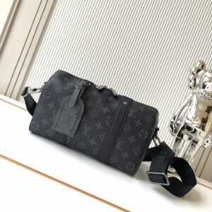 Louis Vuitton City Keepall Travel Bag in Monogram Eclipse Canvas