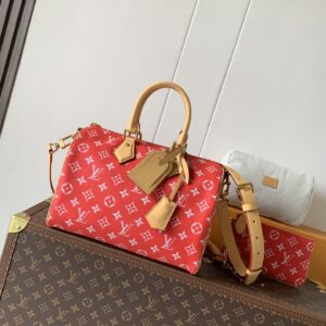 Louis Vuitton Speedy P9 Bandouliere 30 Monogram Leather Crossbody Bag
