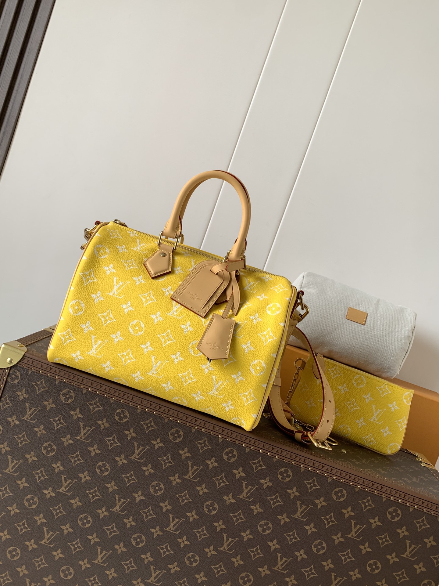Louis Vuitton Speedy P9 Bandouliere 30 Monogram Leather Handbag