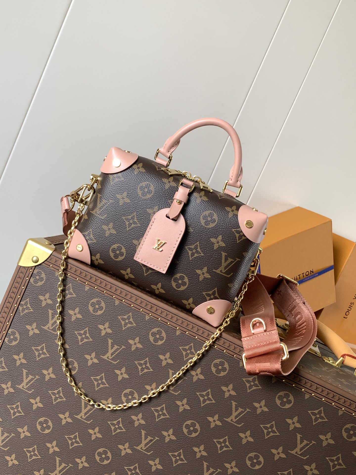 Louis Vuitton Petite Malle Souple Monogram Canvas Crossbody Bag