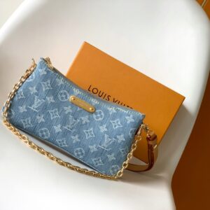 Louis Vuitton Liv Pochette Monogram Denim Crossbody Bag