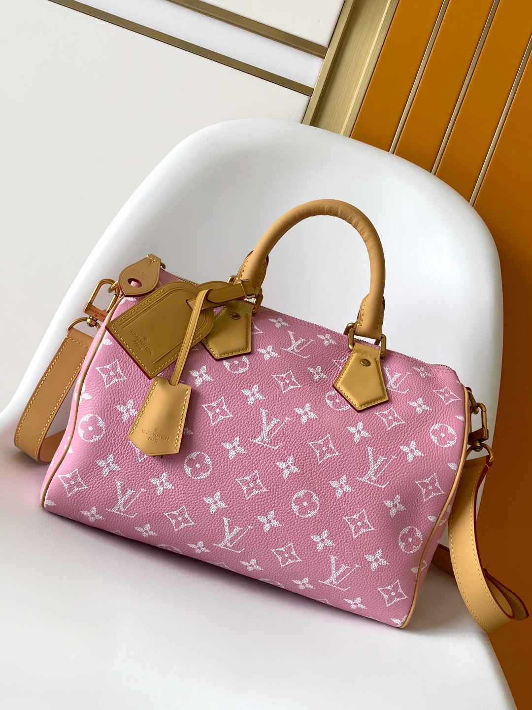 Speedy P9 Bandoulière 30 Monogram Leather Crossbody Bag