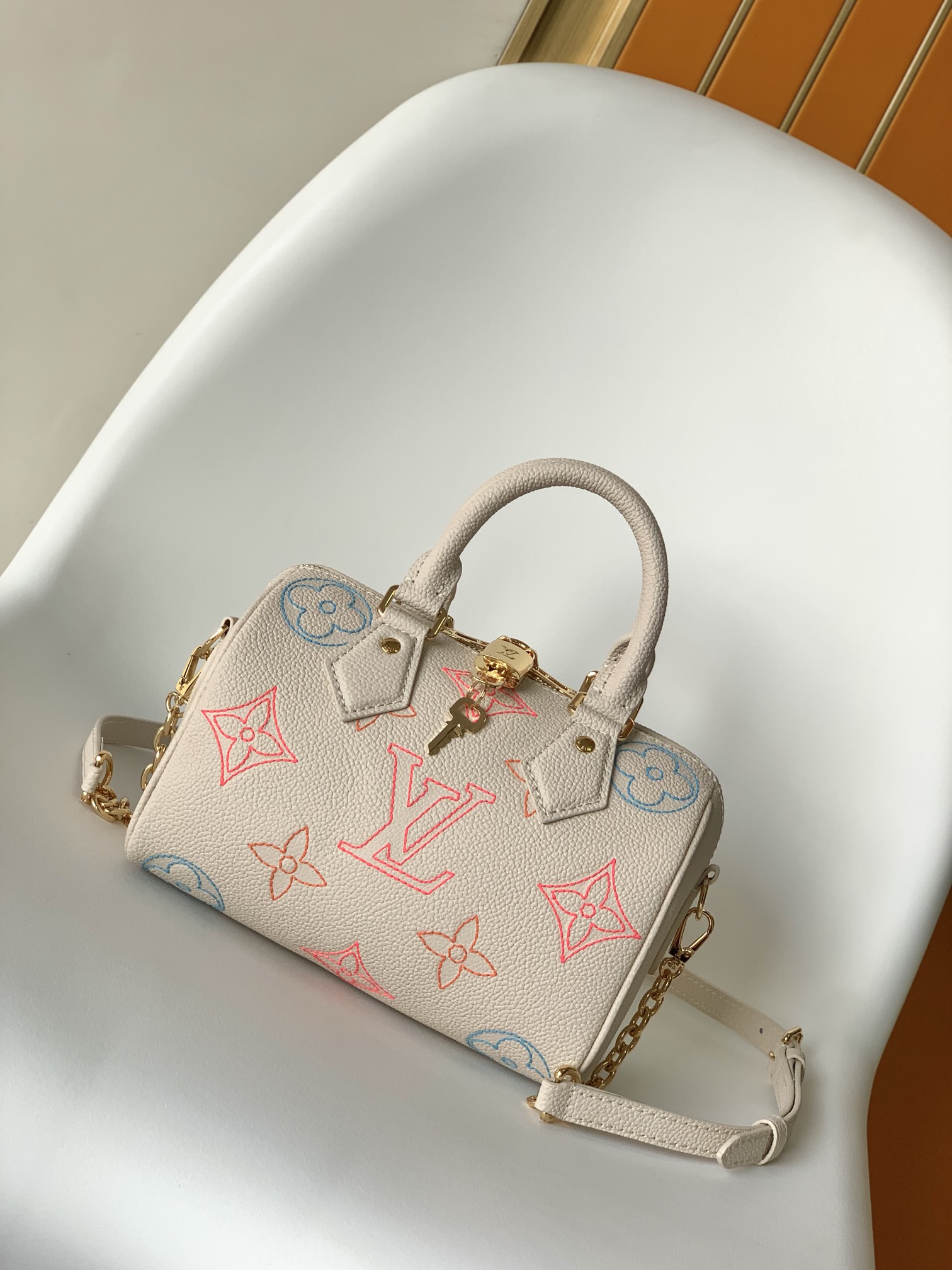 Louis Vuitton Speedy Bandouliere 20 Monogram Empreinte Leather Crossbody Bag