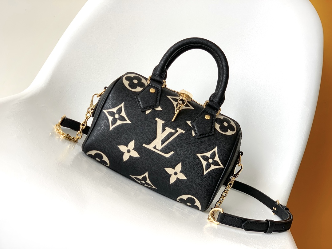 Louis Vuitton Speedy Bandouliere 20 Monogram Empreinte Leather Crossbody Bag