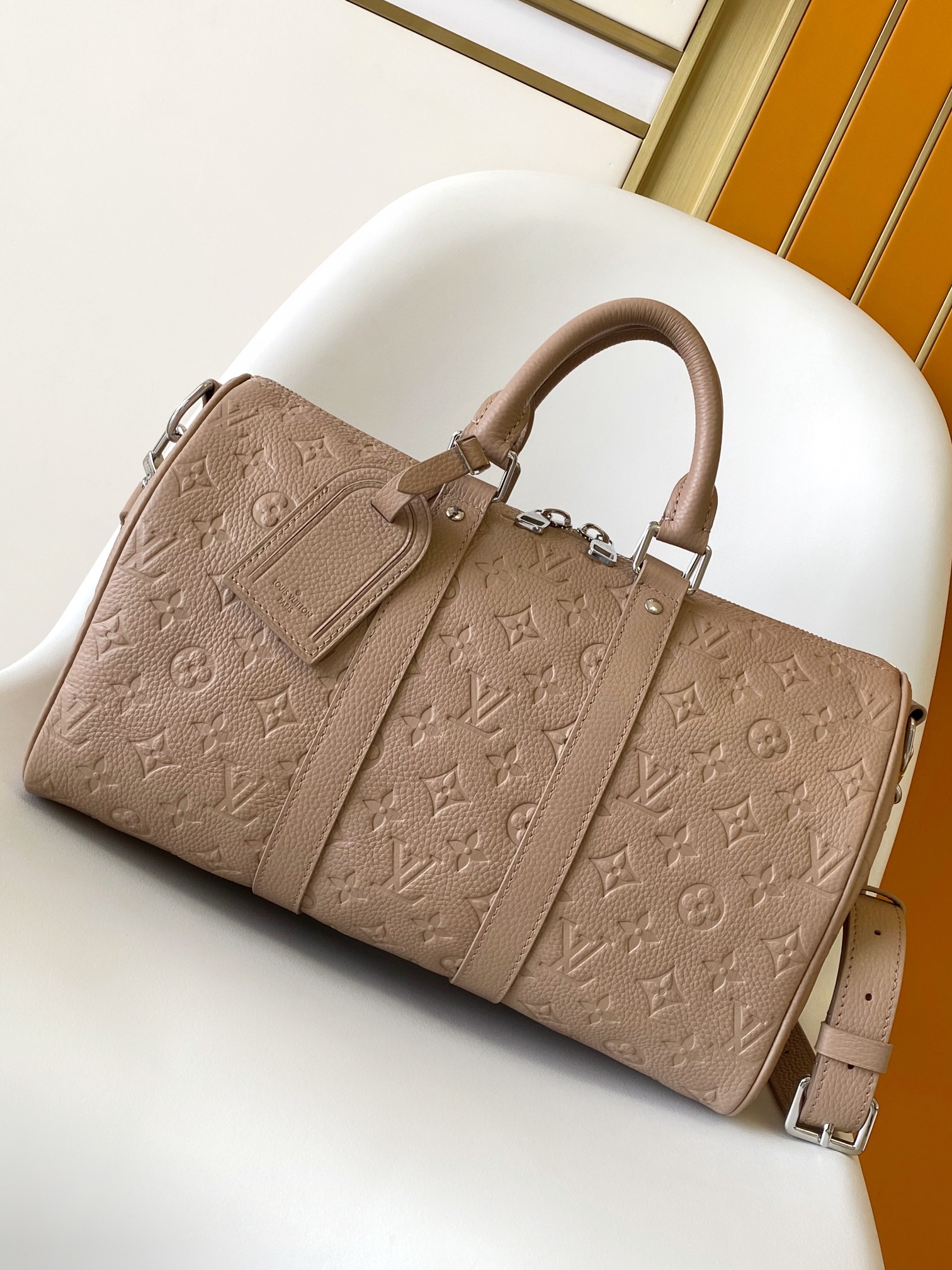 Louis Vuitton Keepall Bandouliere 35 Monogram Eclipse Travel Bag