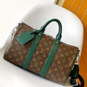 Louis Vuitton Keepall Bandoulière 35 Travel Bag in Monogram Eclipse