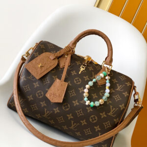Louis Vuitton Speedy Soft 30 Boho Handbag in Black Monogram Coated Canvas
