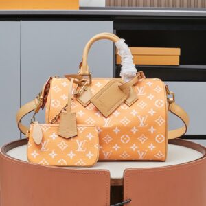 Louis Vuitton Speedy P9 Bandoulière 25 Monogram Leather Shoulder Bag