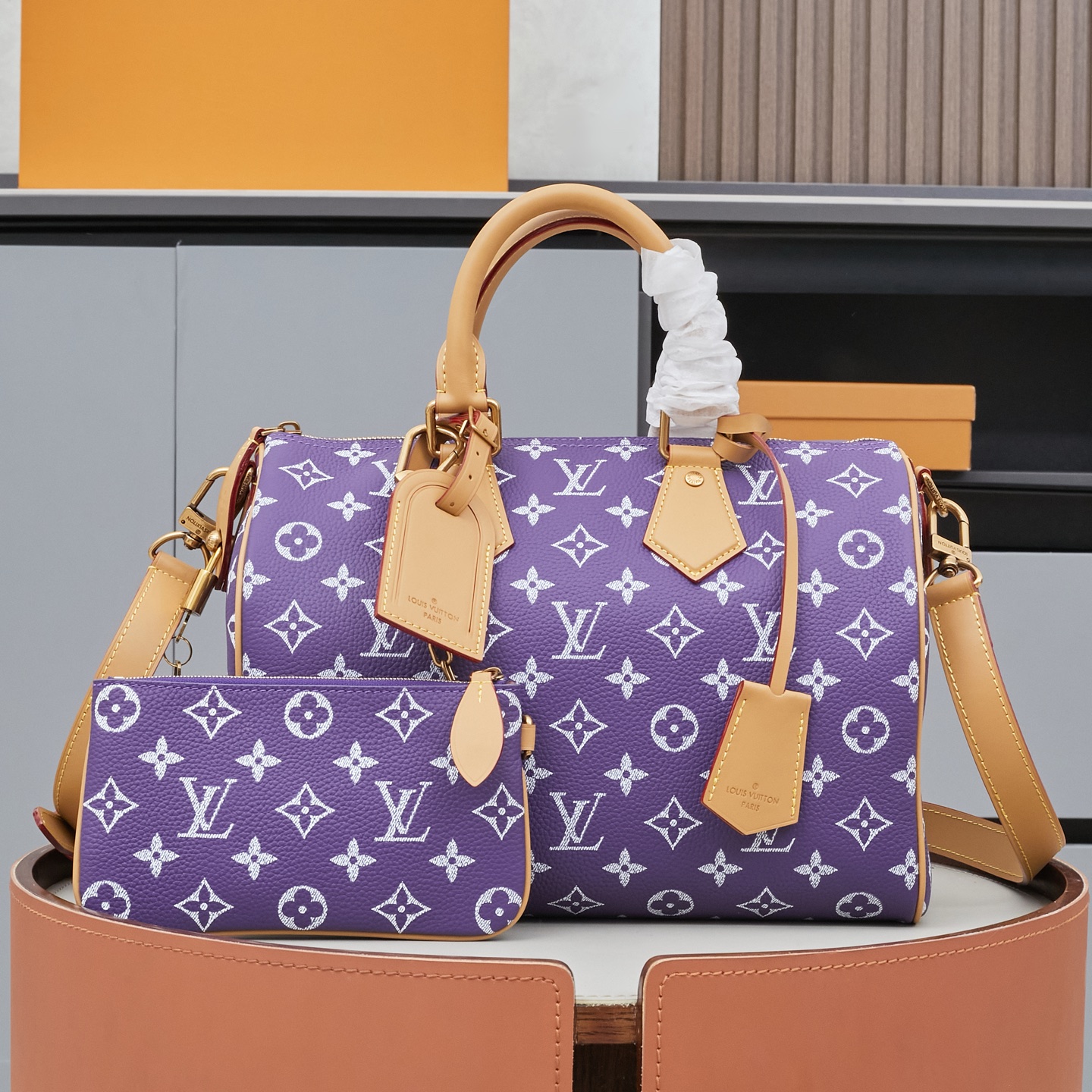 Louis Vuitton Speedy P9 Bandoulière 30 Monogram Leather Handbag