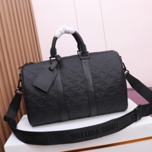Louis Vuitton Keepall Bandouliere 35 Monogram Eclipse Travel Bag