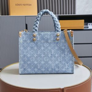 Louis Vuitton OnTheGo Small Denim Tote Bag M24897