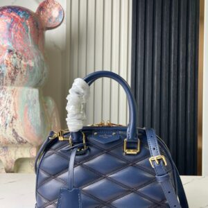 Louis Vuitton Alma BB Diamond-Quilted Lambskin Handbag