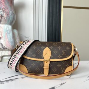Diane Leather Handbag with Detachable Shoulder and Crossbody Straps
