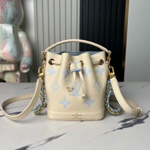 Louis Vuitton Nano Noé Monogram Empreinte Leather Bucket Bag
