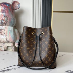 Louis Vuitton NeoNoe M44020 Black Monogram Bucket Bag