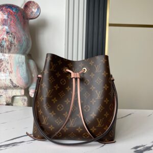 Louis Vuitton NeoNoe Bucket Bag M44022 in Pink Monogram Canvas