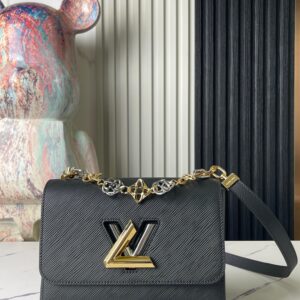 Louis Vuitton Twist Medium Shoulder Bag M22773 in Black
