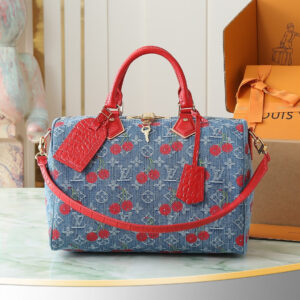 Louis Vuitton x Murakami Speedy Soft 30 Handbag – Monogram Denim